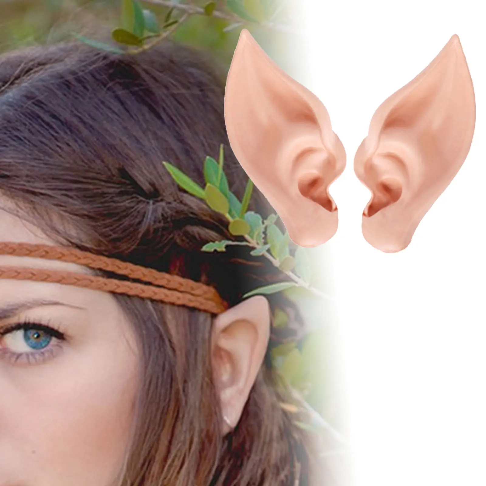 Orejas falsas de elfo para retransmisión en vivo, accesorios de fiesta de mascarada de carnaval, accesorios de Cosplay, orejas de elfo, orejas de vampiro, orejas de hadas