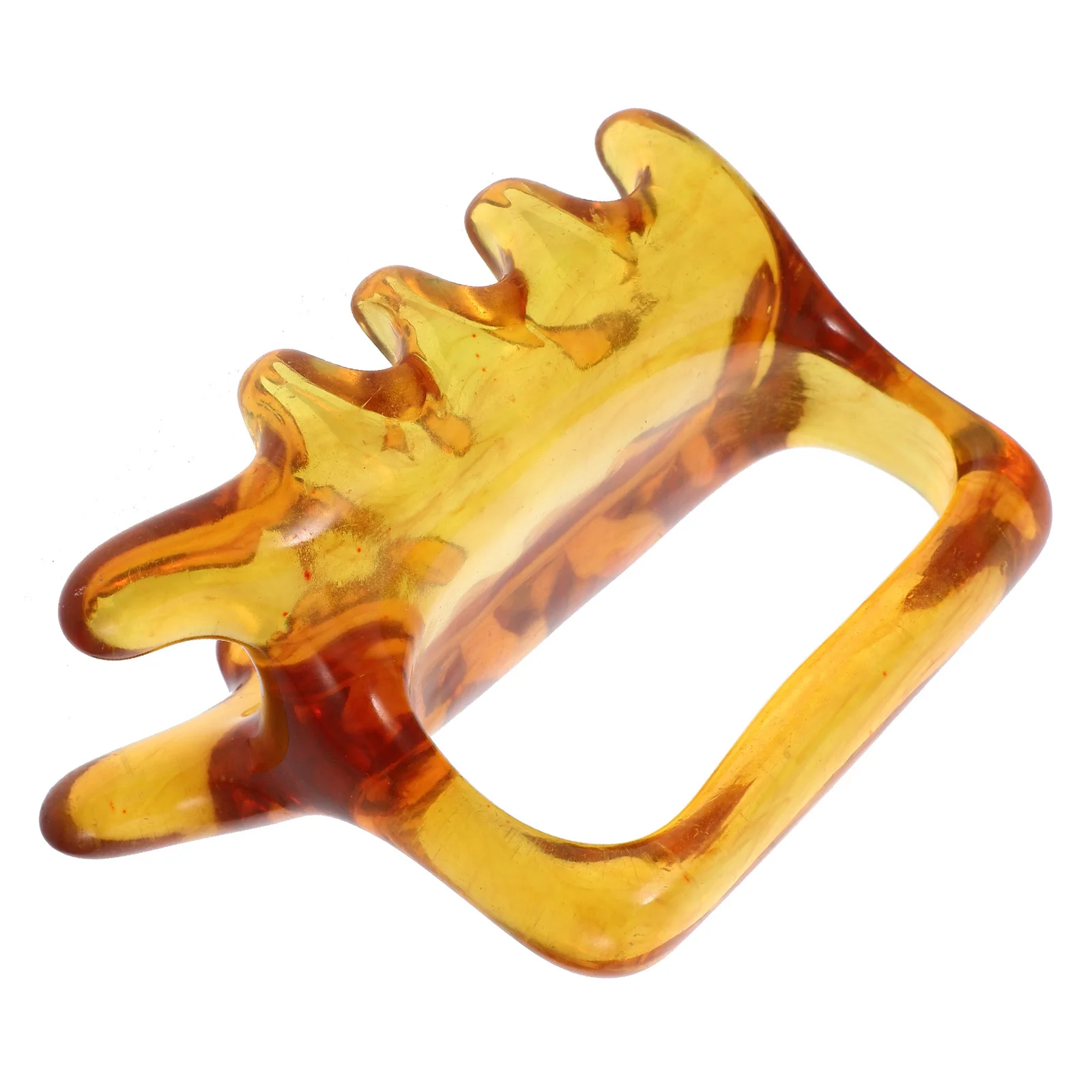 

Двойной скребок-массажер, эргономичный дизайн из смолы для эффективной скребковой терапии, скульптурирования тела, портативный расслабляющий мышцы