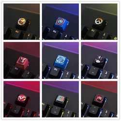 1 Piece Keystone Zinc Aluminium Alloy Key Cap OEM R4 Height Stereoscopic relief Keycap For CF DNF Switch FPX OW Pink DVA CA