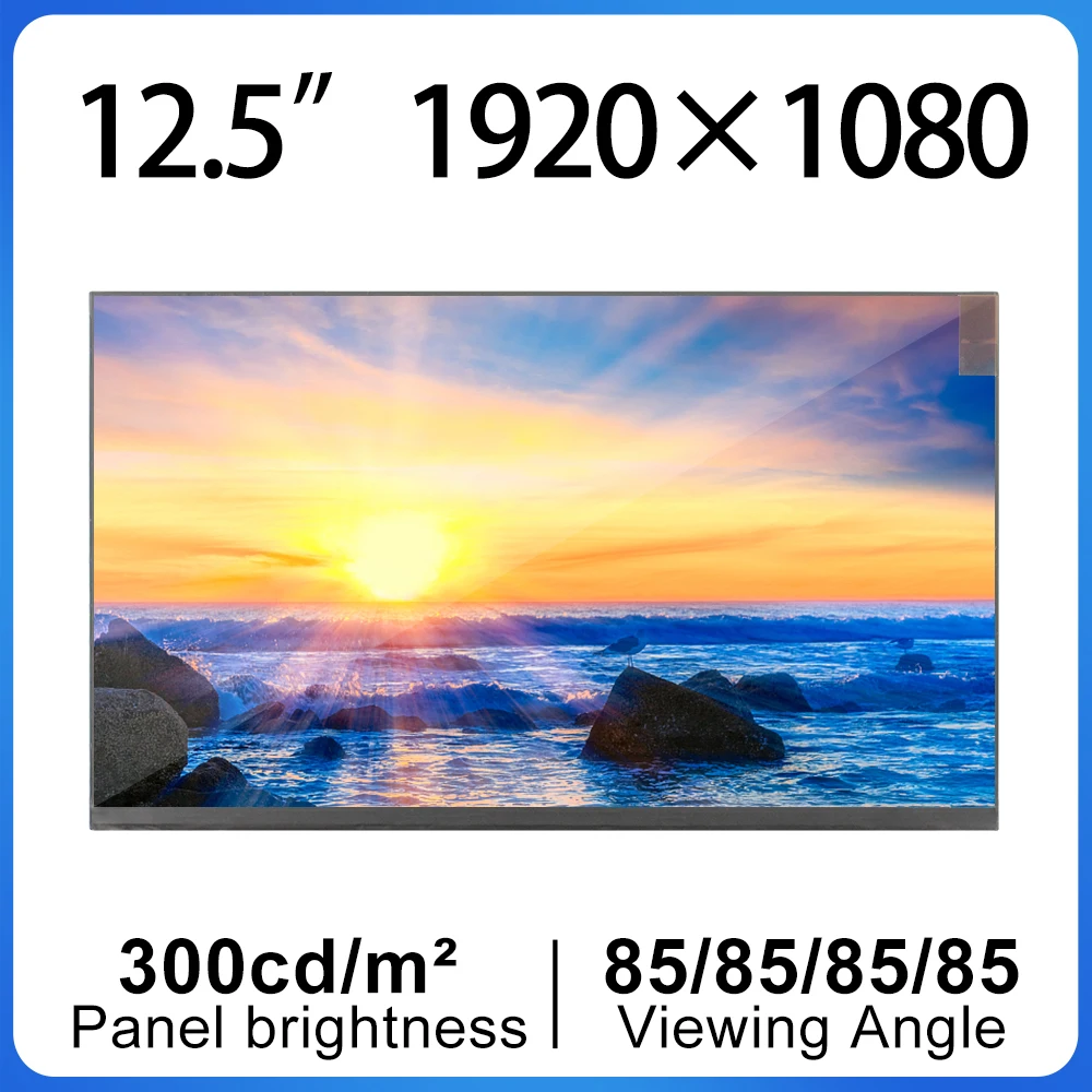 

12.5 Inch laptop computer screen 1920X1080 lcd panel TFT LCD Display RGB Vertical NV125FHM-N85