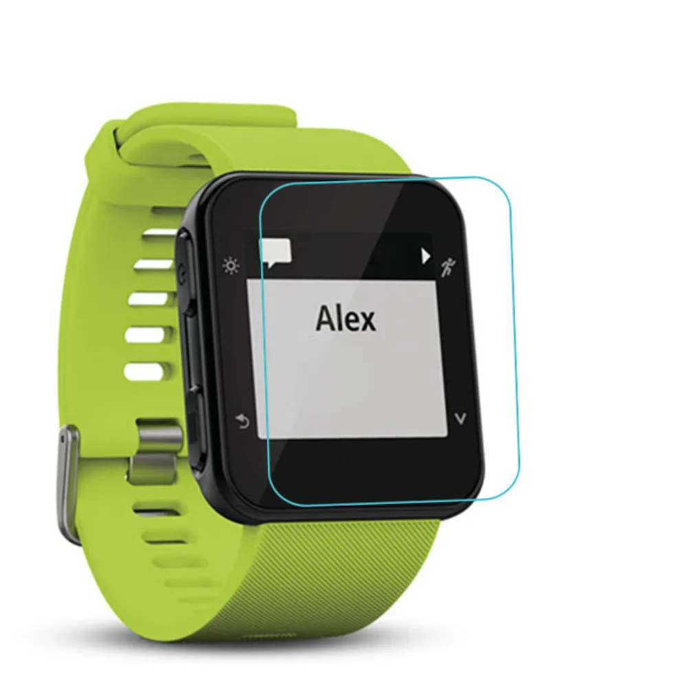 3Pcs Tempered Glass Screen Protector for Watch 0.26mm Thickness 9H Hardness 2.5d Round Edge Explosion Proof for Forerunner 35