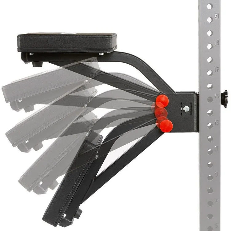 Home Gym Multi-angle Adjustable Squat Rack Accessories With Rowing Hooks Soft Sponge Push Chest Support Pad Fitness Push Trainer