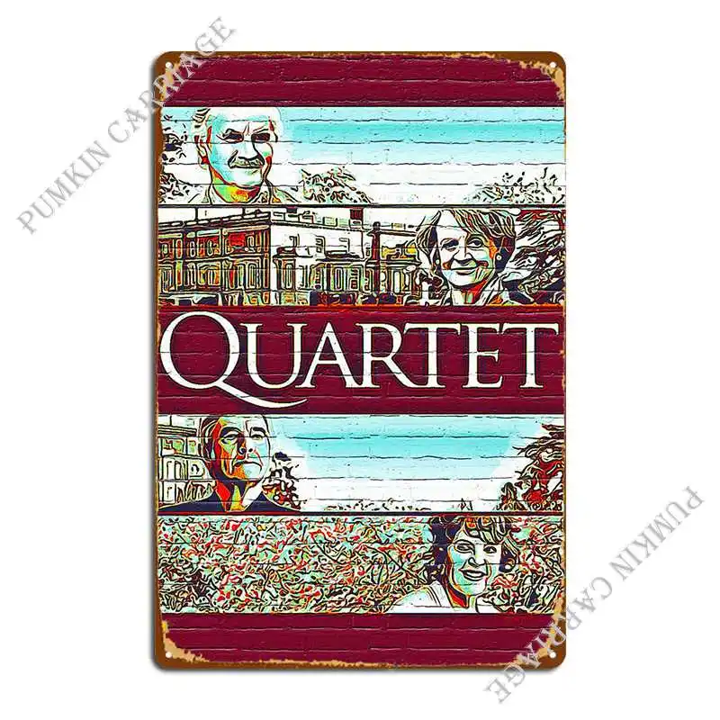 Quartet 1 Metal Plaque Poster Personalized Kitchen Club Designing Tin Sign Poster