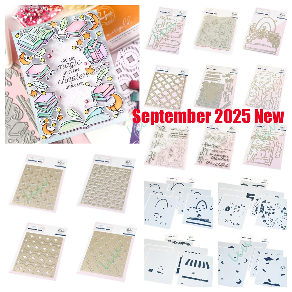 

Scallop Glow Coverplate Flower Market Metal Cutting Dies Stamp Stencil Hot Foil for DIY Scrapbook Photo Album 2025 September New