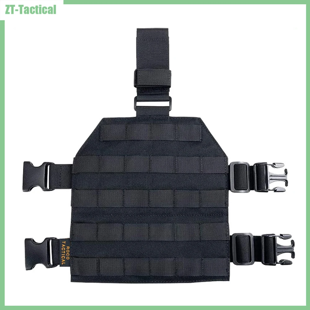 Nylon Tactical Drop Leg Platform Molle Thigh Rig Panel Outdoor Hunting Drop Leg Thigh Platform Adapter with Quick Release Buckle