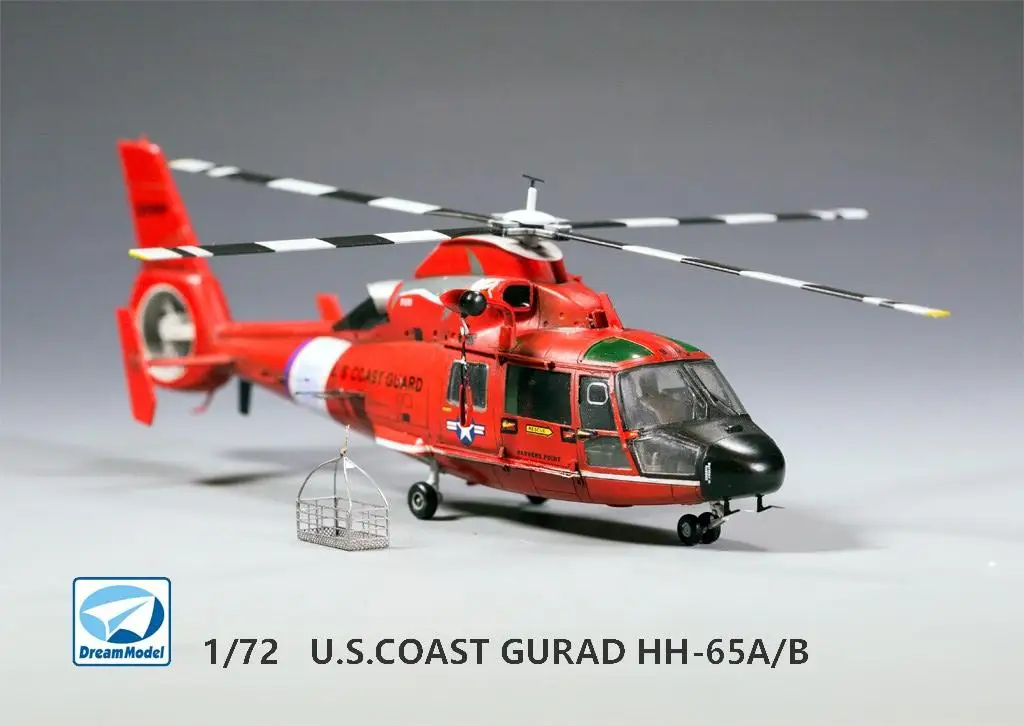 DREAM MODEL DM720003 1/72 U.S.COAST GUARD HH-65A/B Dolphin Helicopter Model kit