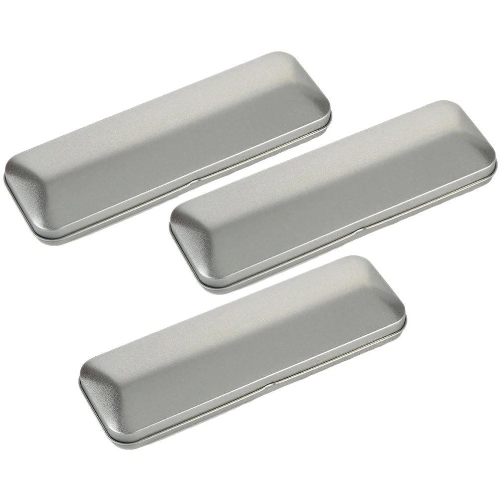 3 قطعة مقلمة صفيح منظم قرطاسية محمول طالب المدرسة الاستخدام اليومي صندوق رصاص تخزين القلم متعدد الوظائف