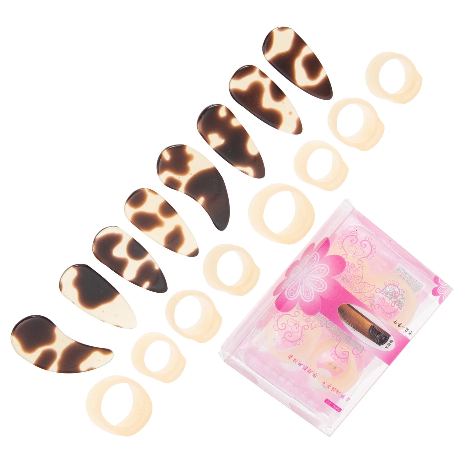 

Guzheng Nail Supplies Finger Picks Cover Cots Silicone Protector Silica Gel Caps