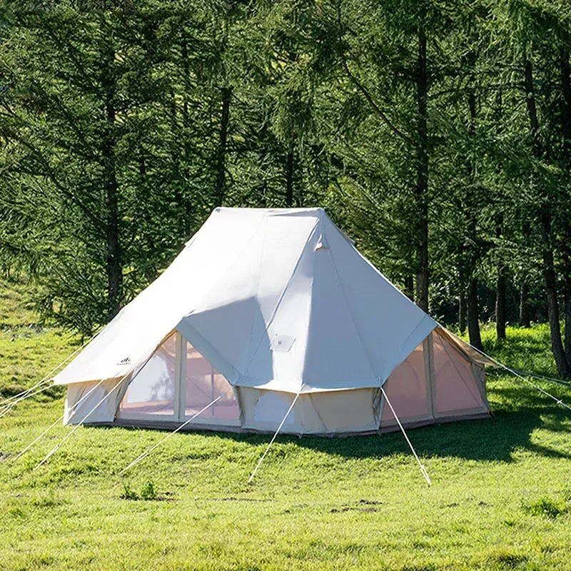 

Double-Door Yurt Tent Emperor Tent Rain-Proof And Mildew-Proof Outdoor Large Double-Layer Camping Tent