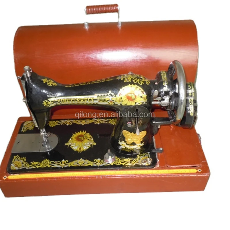 2022 household style JA2-2 domestic sewing machine with handle and wooden case