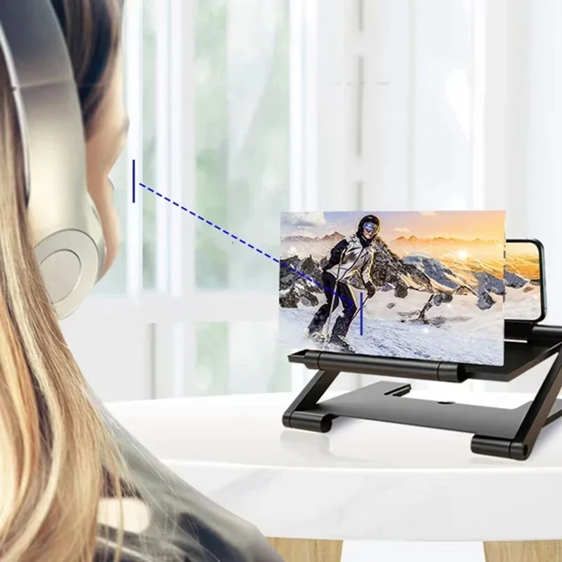 NEW 3D Screen Amplifier Mobile Phone Screen Video Magnifier HD Expander Projector Smart Phone Display Magnifying Bracket 2026 view 4