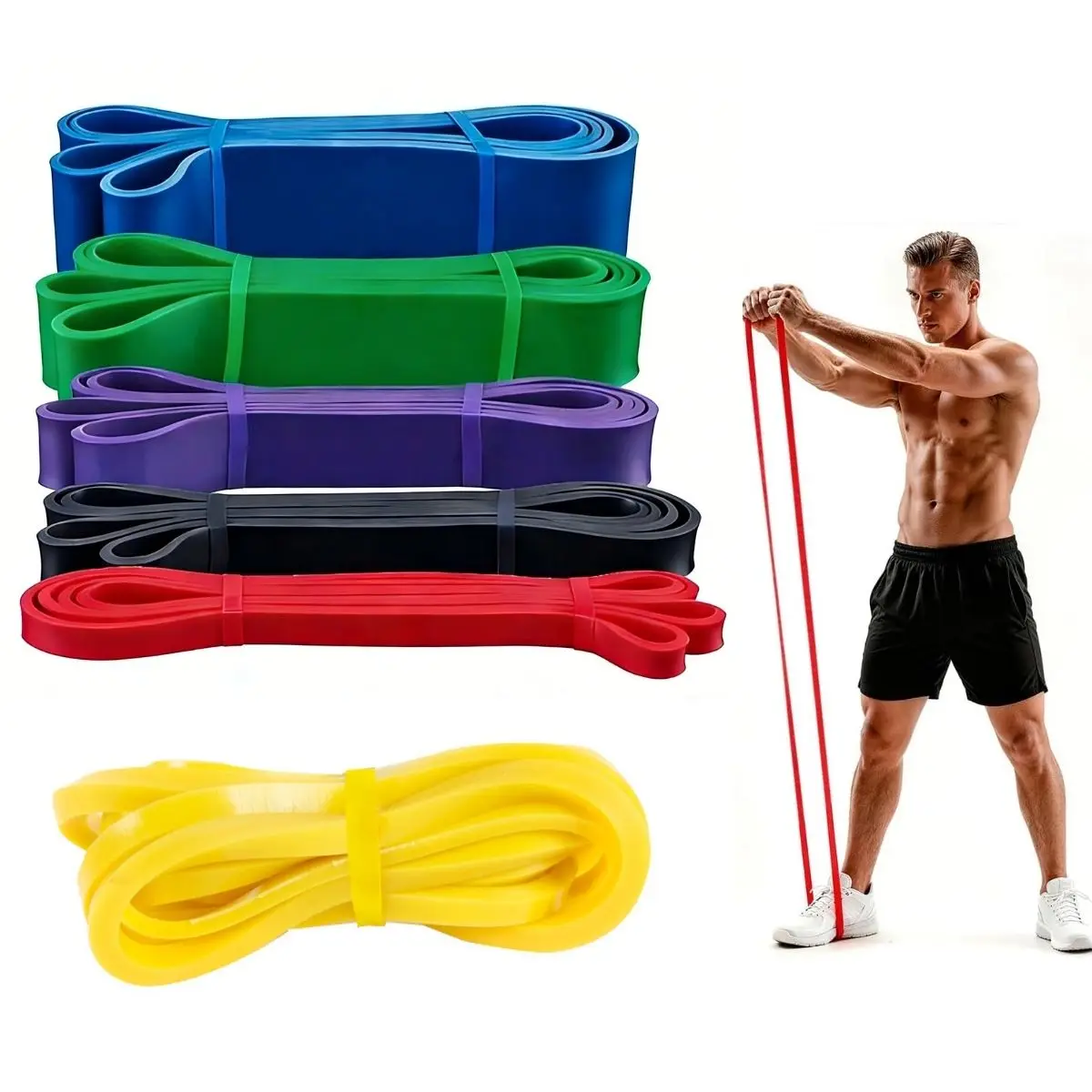 Pull Up Bands Resistance Bands Exercise Workout Bands for Men & Women Ideal for Body Stretching and Muscle Training
