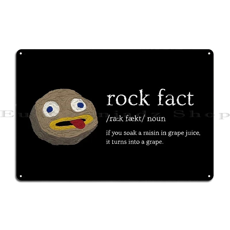 An Interesting Rock Metal Sign Vintage Designer Garage Personalized Living Room Tin Sign Poster
