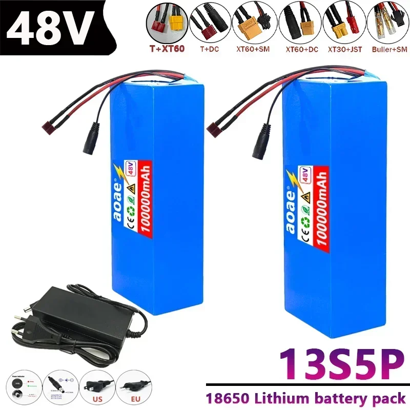 

Original 13S5P 48V 100Ah Electric Vehicle Lithium 13S5P Battery Pack Is Suitable for Electric Scooter Mountain Bike 250-1000w