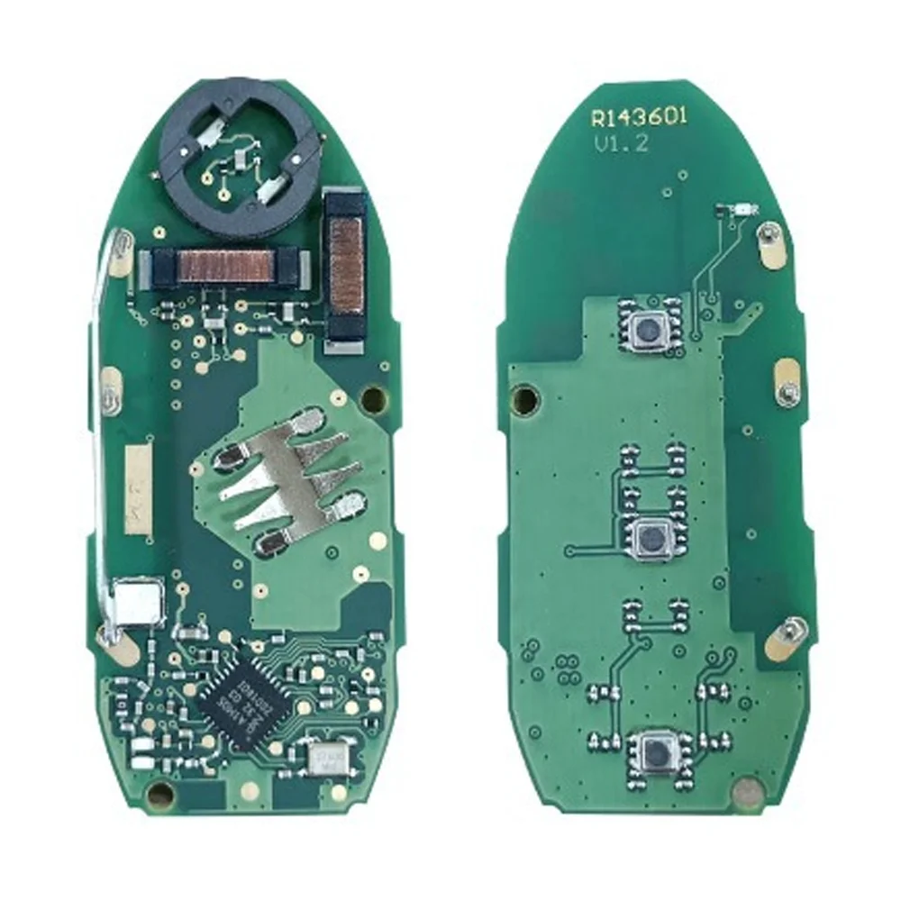 2 قطعة/الوحدة S180144502 السيارات الذكية عن بعد FSK 433MHz NCF29A1M رقاقة 2 + 1 أزرار استبدال مفتاح السيارة الذكية فوب لنيسان ركلات 2018 2019