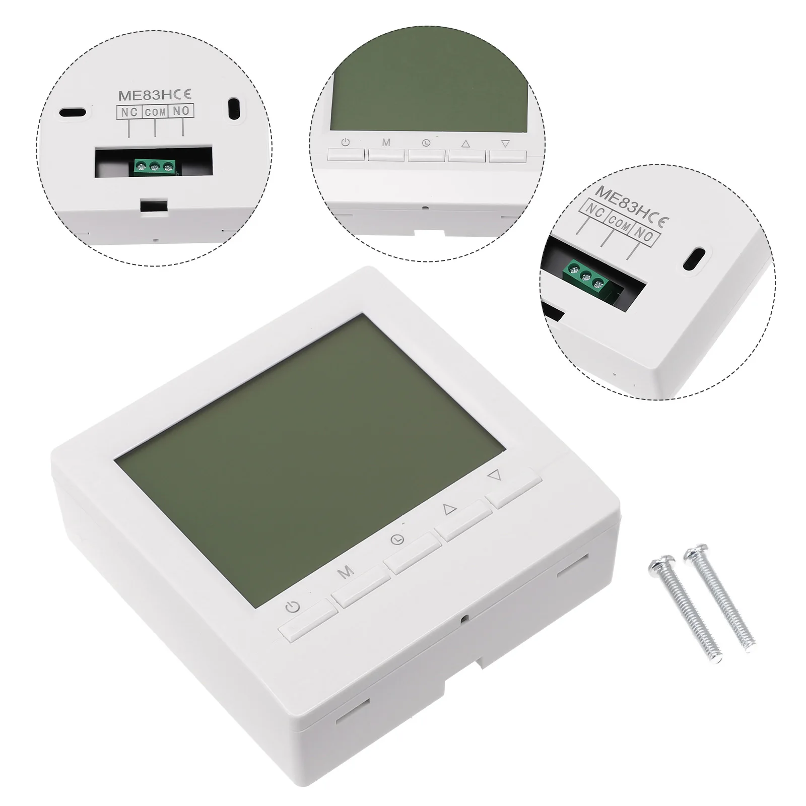 Digital LCD Thermostat for Underfloor Heating with Touch Screen Suitable for Electric Heating Systems with Load Less Than 16A