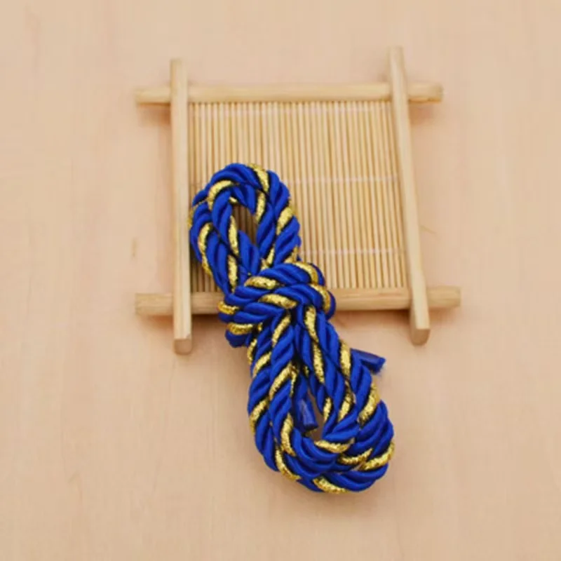 20 meter 3MM 5MM gouden en polyester drievoudig gedraaid koord voor sieraden DIY accessoires