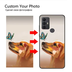 DIY Photo Text Custom Phone Cases For TCL 30 SE TCL30 Plus V 5G XL 30XL A30 305 306 Silicone Cover Custom Picture Name Design