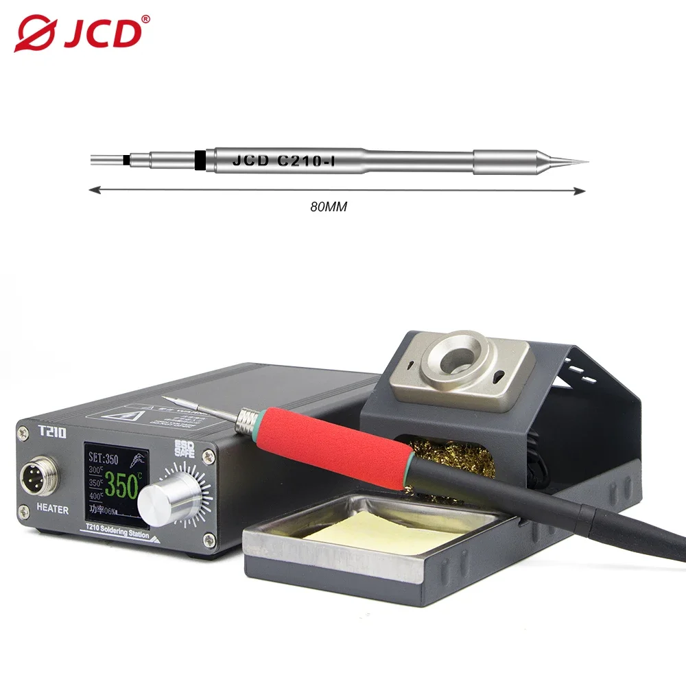 

JCD T210B Soldering Station 75W Soldering Iron 2S Melting Tin Rapid Warming LED Digital Display for Phone Welding Repair Tools