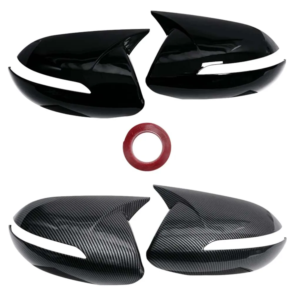 

⭐Genuine⭐ Protective Cover Stickers Door Mirror Cover For Kia Sportage KX5 2011-2015 Carbon Fiber Glossy Black Cars Accessories