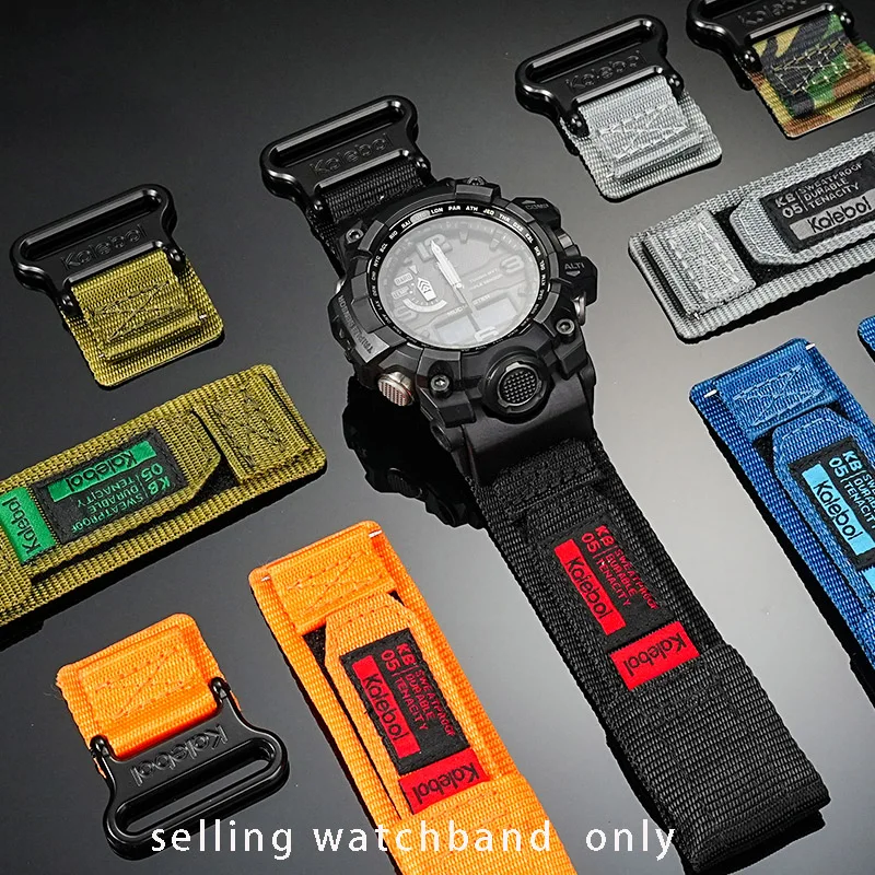 

Sports waterproof wristband for Casio Big Mud King 5463 GWG-1000 series modified trendy easy to stick nylon strap bracelet acces