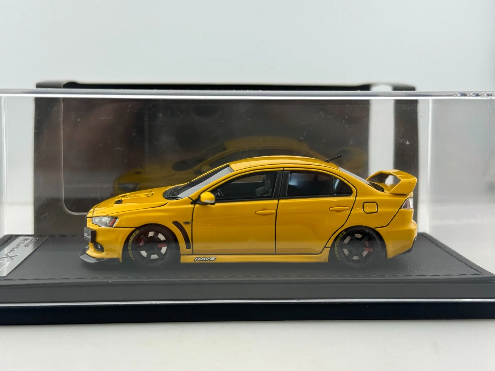 Moulé sous pression IG 1/43 échelle Mitsubishi Lancer Evolution X (CZ4A) modèle de voiture en alliage jouet à collectionner cadeau Souvenir affichage ornement