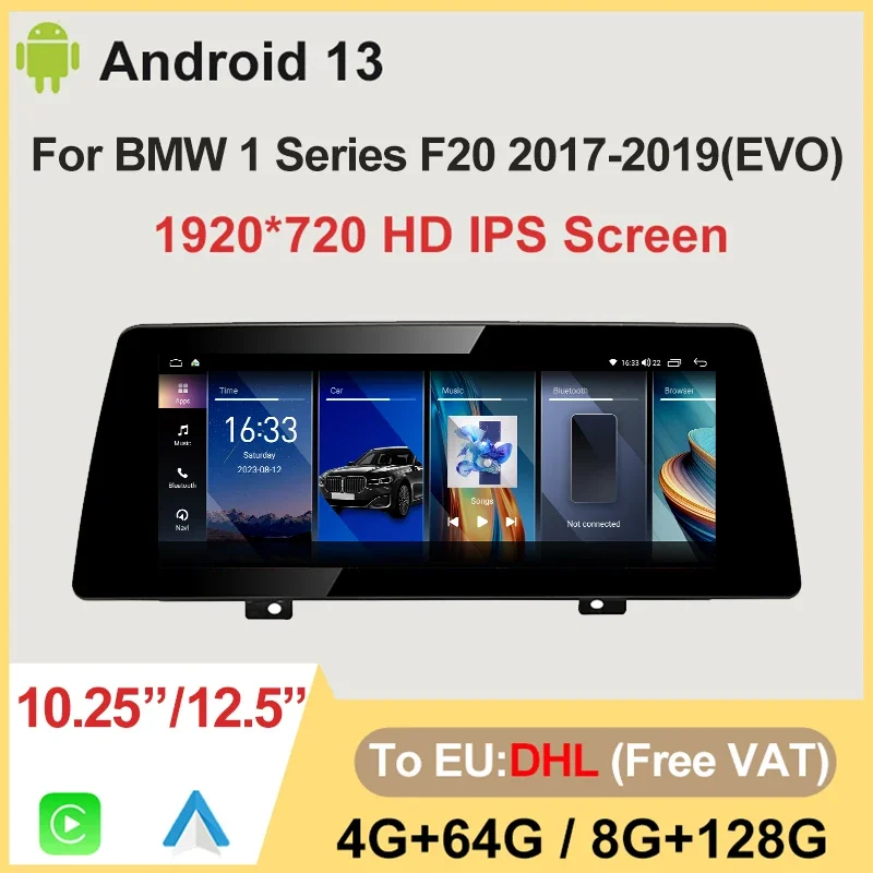 

Factory Pricec Android 13 For BMW 1Series F20 ID8 EVO 2018-2020 Car Multimedia Video Players Navigation Carplay Auto Stereo WIFI