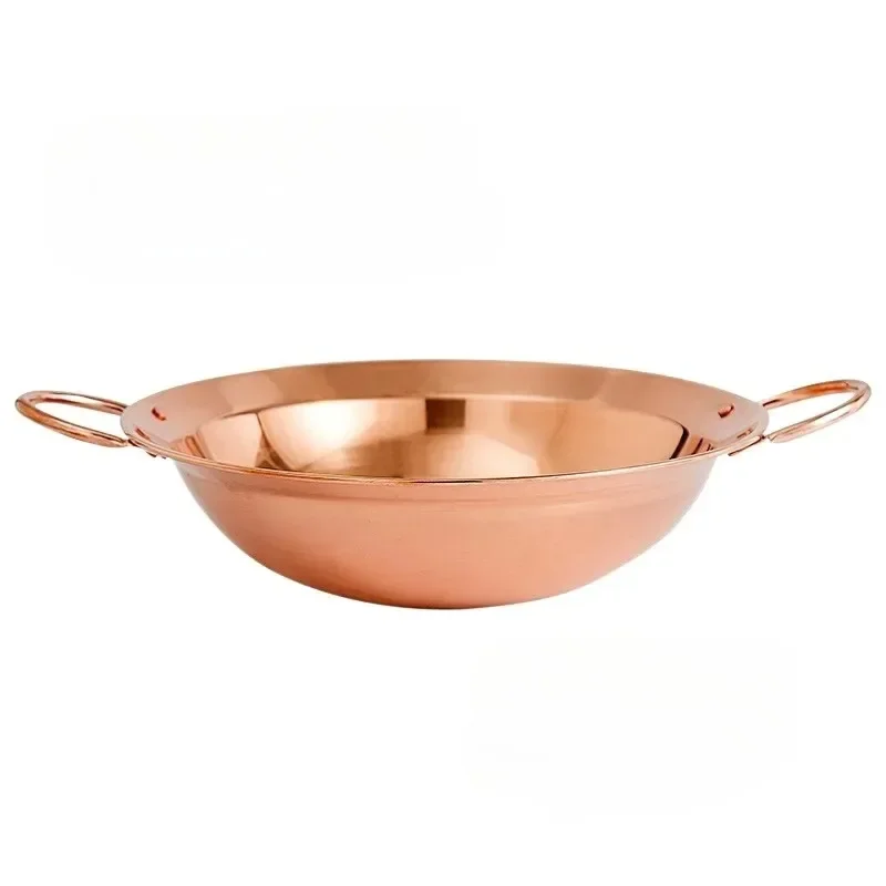 

Factory Store Thickened Pure Copper Soup &Stock Pots/Classic Chinese Hot Pots/Gas Burner/Coals Stove Alcoholic Boiler/Bbq Cooker