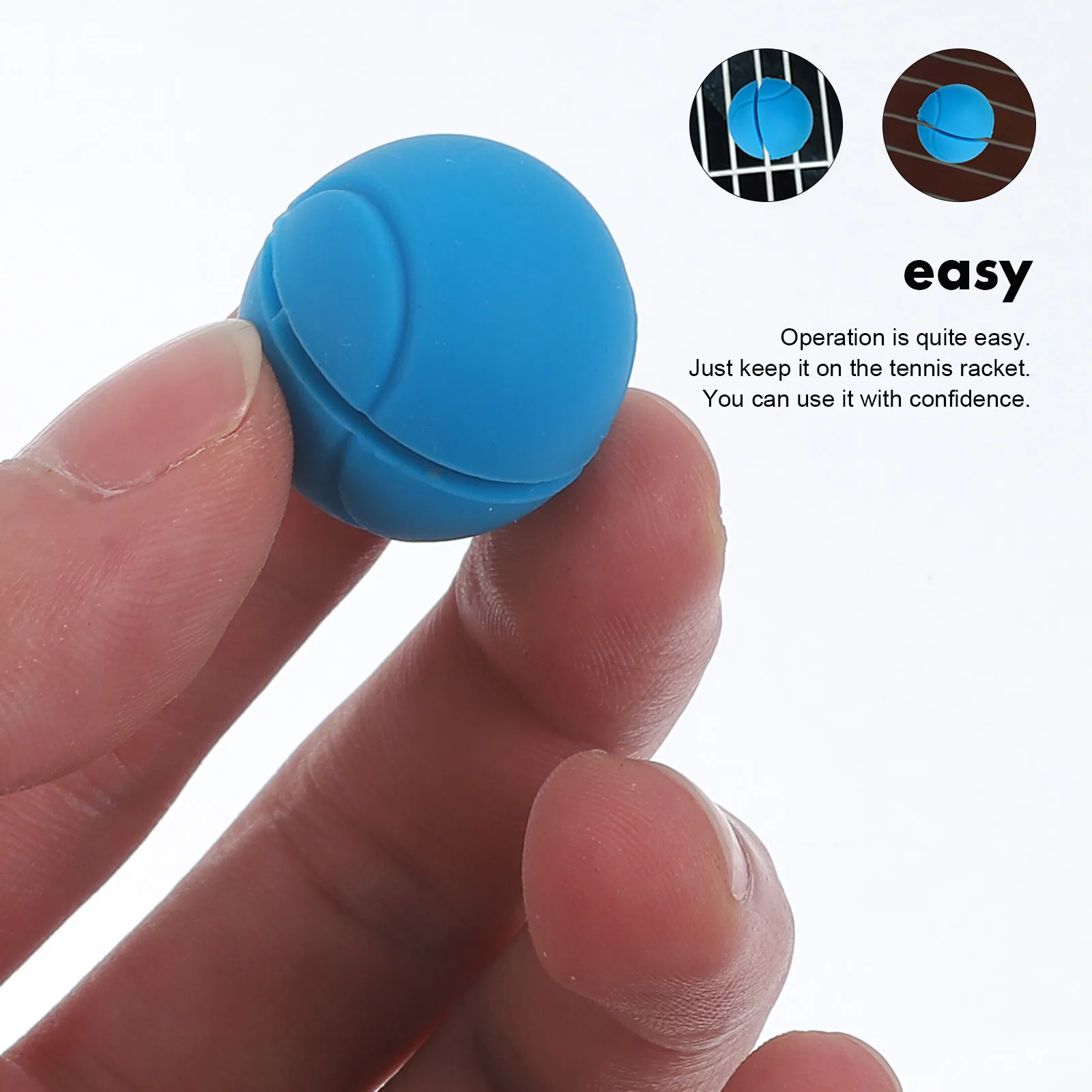 

3pcs Racket Vibration Dampener Shock Absorber For Tennis Rackets Anti Vibration Durable Plastic Racket Damper Easy Installation