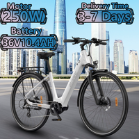 ONESPORT OT07 Electric Bicycle 250W Bafang Mid-drive Motor 36V10.4AH Lithium Battery Adult Electric Bike Hydraulic Brake Ebike