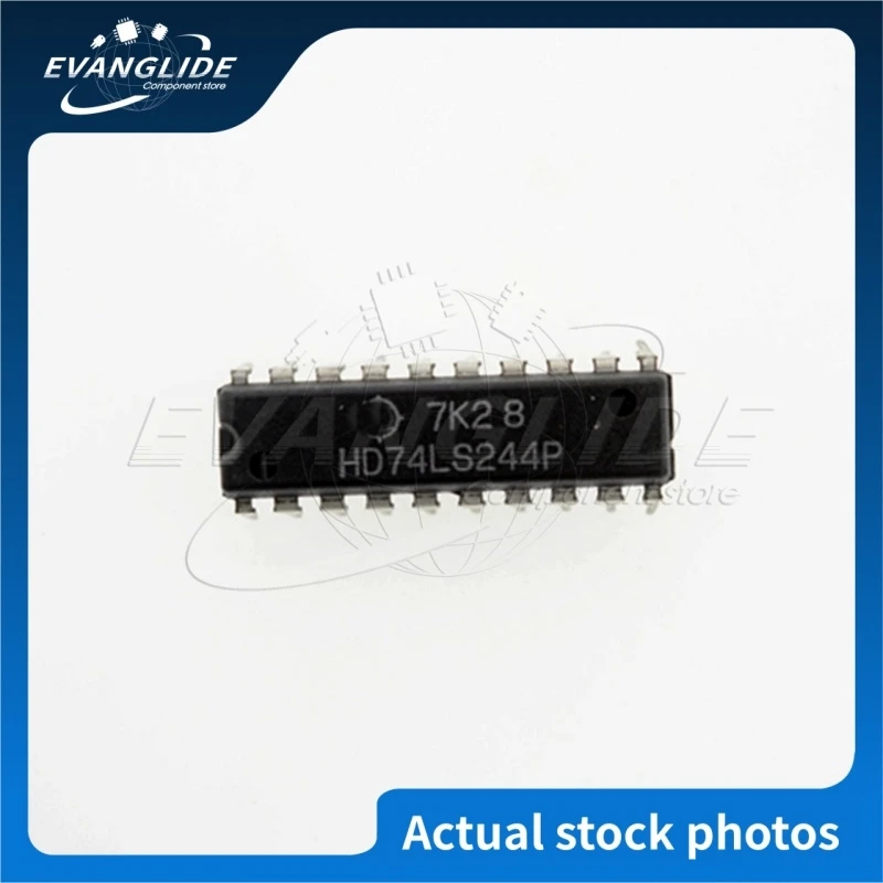 10 PCS/LOT HD74LS244P Original & New Bus Driver 2-Func, 4-Bit, True Output, PDIP20 In Stock Wholesale