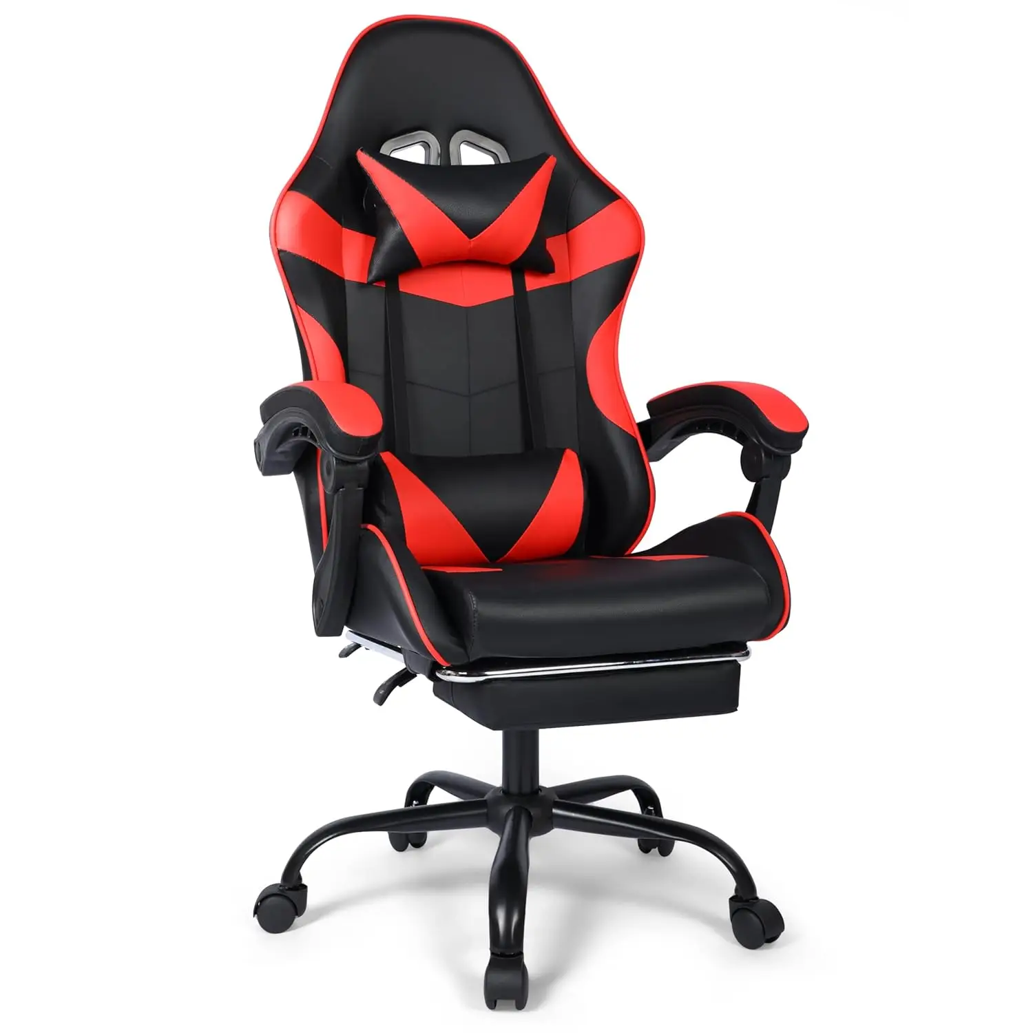 

Gaming Chair, Ergonomic Computer Chair with 90°-150° Reclining Backrest & Footrest, Headrest & Lumbar Support, 360°, Customized