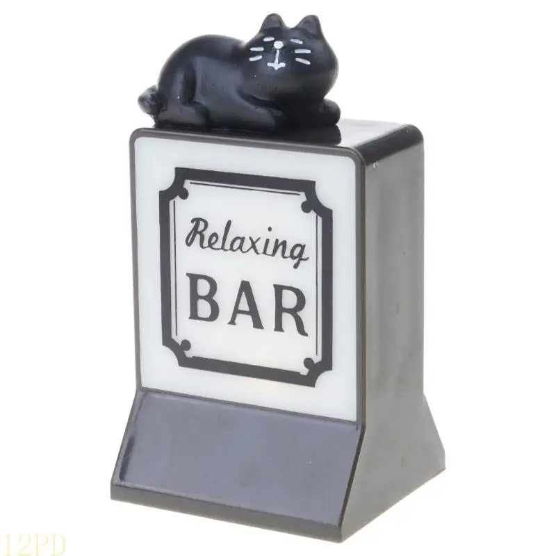 12PD Fridge Sticker Coffee Shop Lights Signs Luminouses Home Decorations for Kitchens and Offices