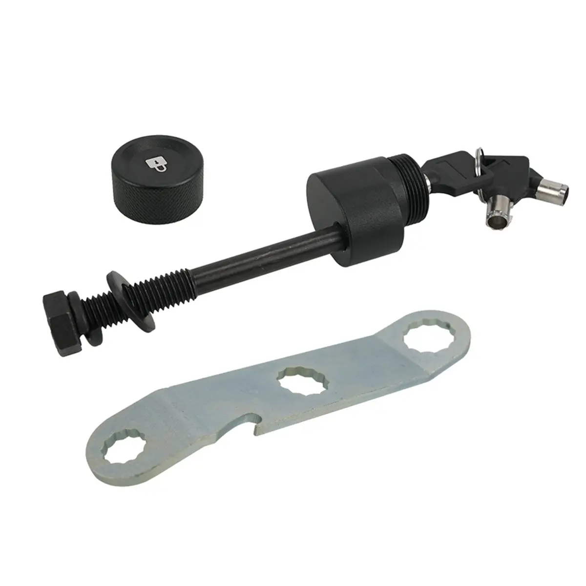 HOT Trailer Hitch Lock with Wrench for T2 Doubletrack Roadway Parkway Fit 2-Inch and 1.25-Inch Hitch Carriers 【SPECIAL OFFER】