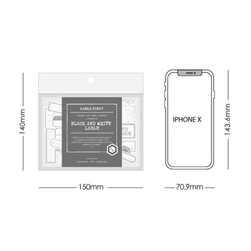 200 pcs/pack Kawaii Stationery Stickers Labels Diary Planner Decorative Mobile Sticker Scrapbooking 5 Styles