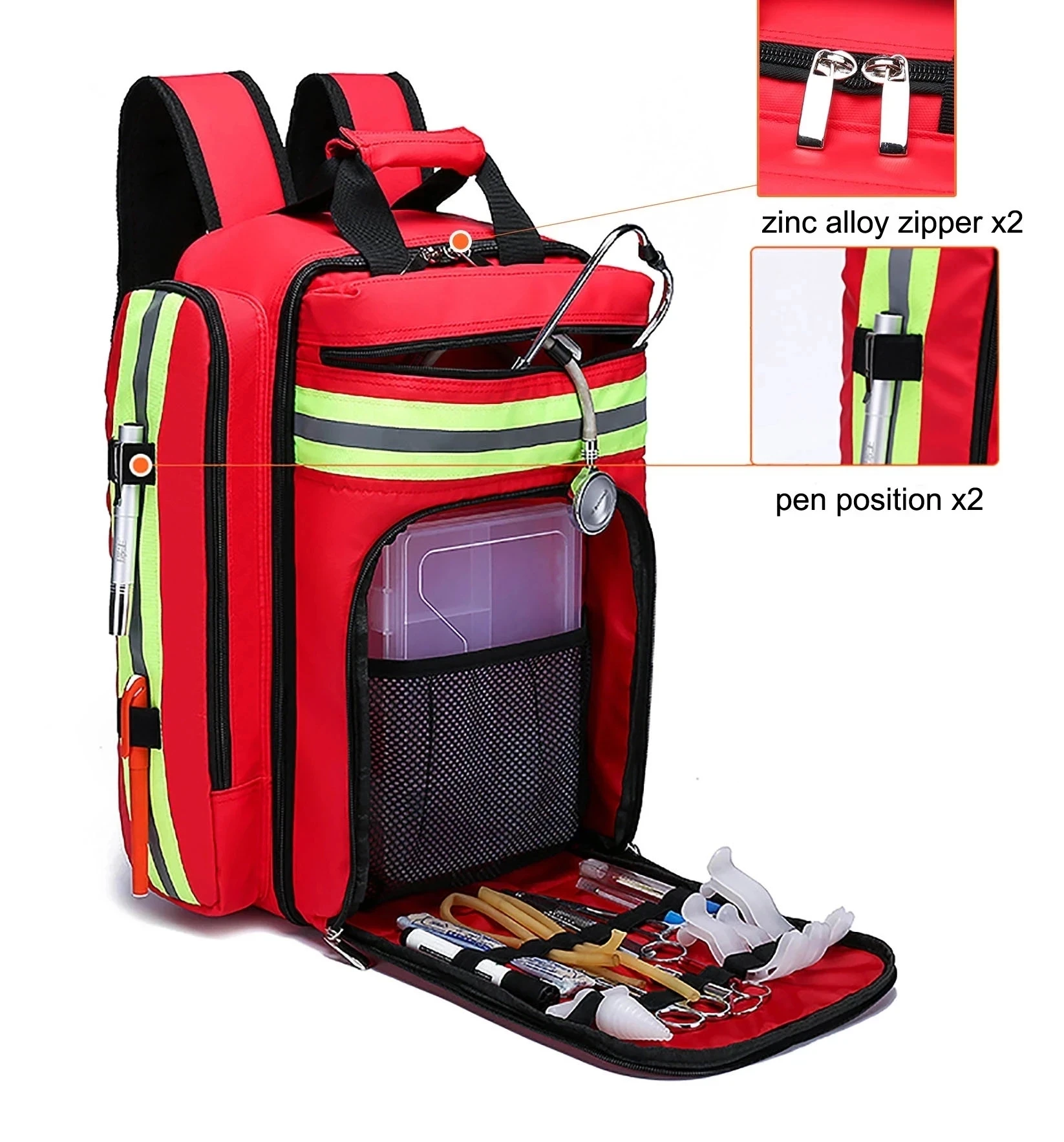 Kits de Primeiros Socorros de Grande Capacidade Mochilas De Resgate De Emergência, Armazenamento Classificados Kits De Sobrevivência De Acampamento