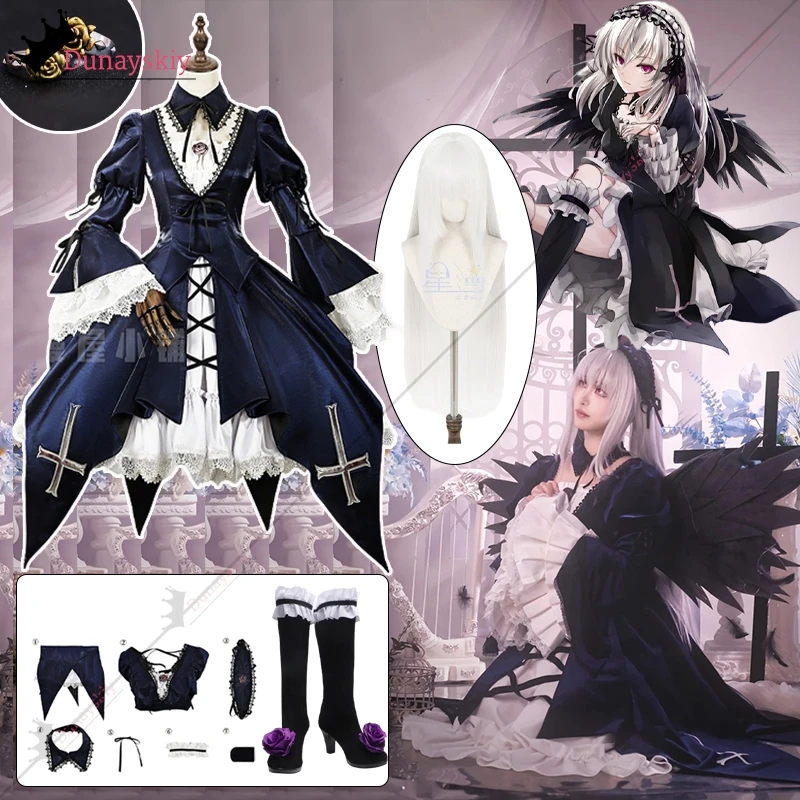 

Suiginto Cosplay Costume Anime Roses Maiden 코스프레 Costumes Vintage Gothic Medieval women's dresses Lolita Suit Role-playing s-2xl