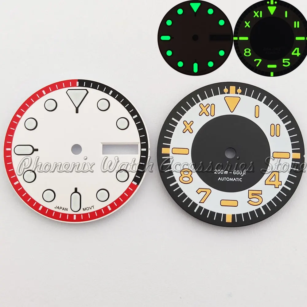 NH35NH36 Dial 28.5mm Dial custom logo Fits NH35/NH36 Movement Parts Replacement Parts High Quality Watch Dials