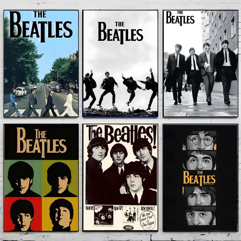 Classic Rock T-The Beatles Poster Premium Decor Art & Gift for Household Lounge Home Ornaments