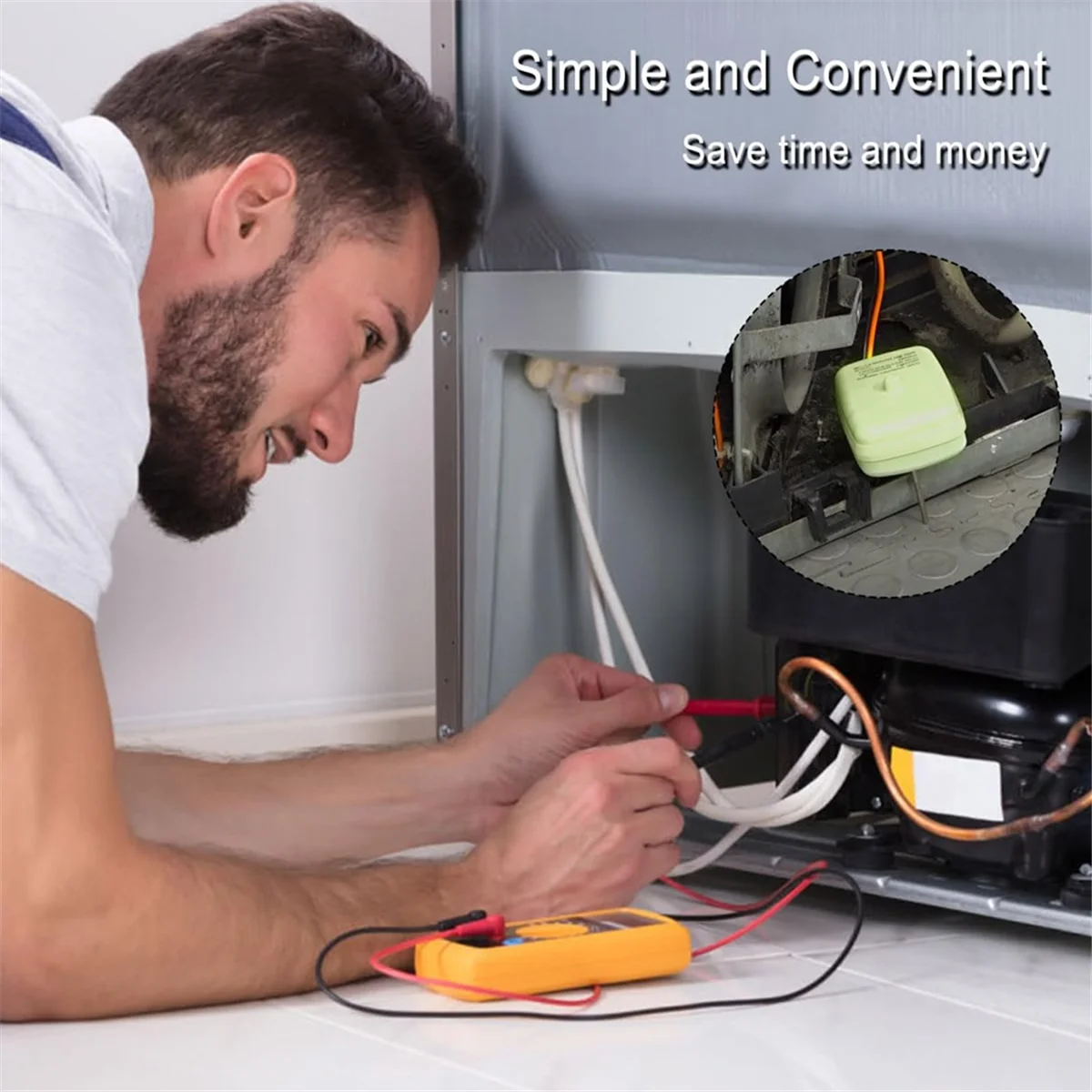 A86I-двигатель вентилятора конденсатора холодильника для GE, замена WR60X10348 WR60X10048 WR60X10071 WR60X10140 WR60X142, запасная часть для холодильника