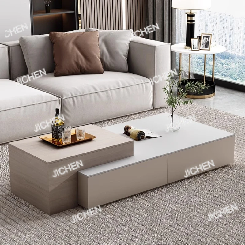 

lifting Telescoping lounge coffee table living room Lift top Design Luxury Side Table Storage Tavolino Soggiorno Furniture