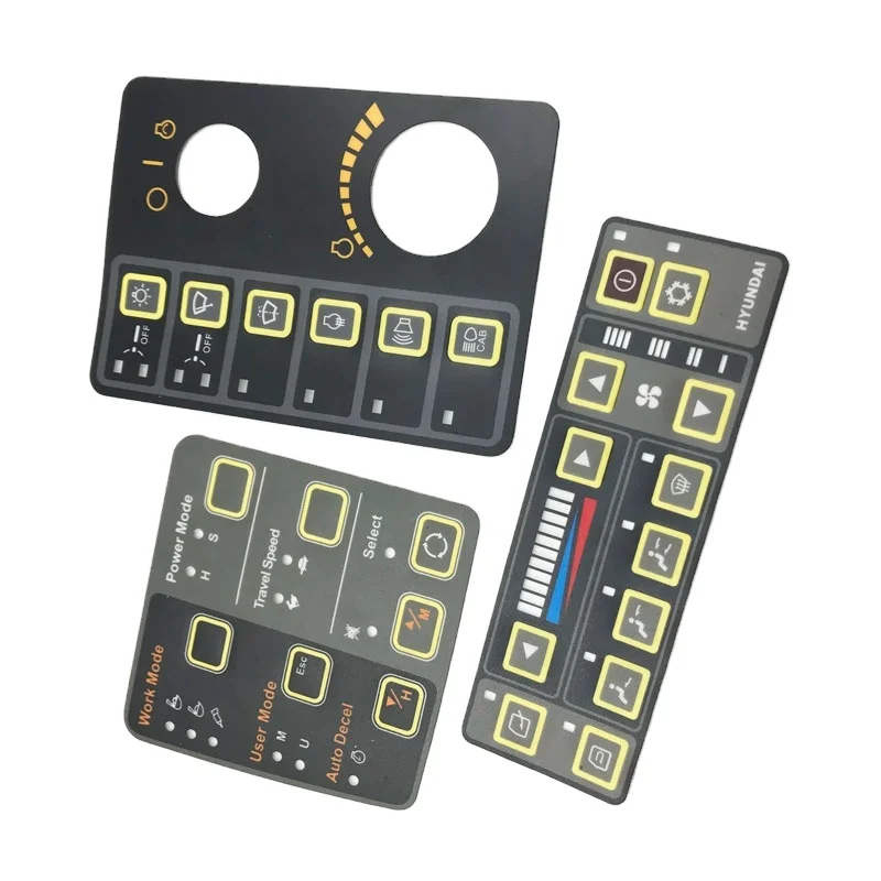 For 210lc-7 Plastic Pvc Pp Pc Control Panel Car Dashboard Sticker Excavator Part Hyundai