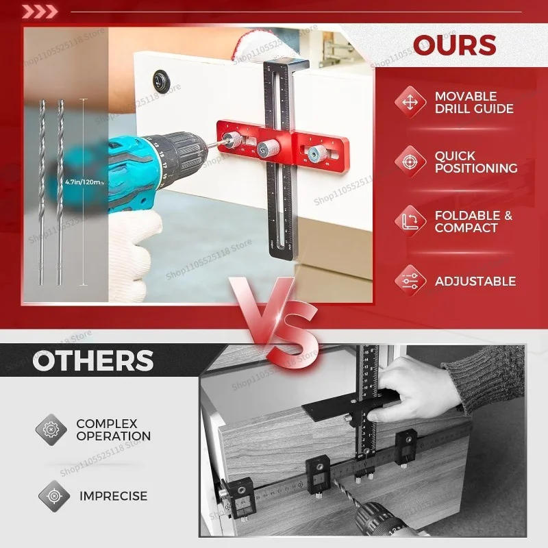 For Cabinet Handle Hole Punch 6.5inch Upgrade