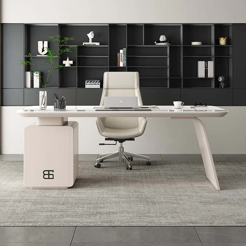 

Современный офисный стол из каменной плиты, компьютерный стол, столы для комнаты, сидячий стол, элитный элегантный bureaux de Leit, дизайнерская мебель