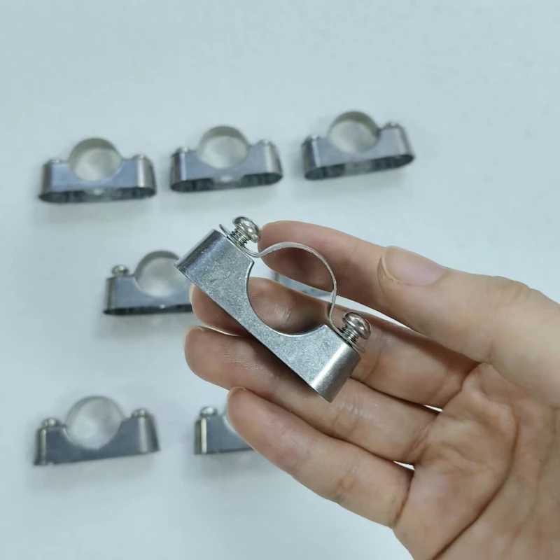 Picture 7: 5pcs Aluminum Alloy Fixed Bracket Pipe Clamp Household Fasteners Hardware Accessories 16/20/25/32/40/50mm Aluminum Alloy Bracket