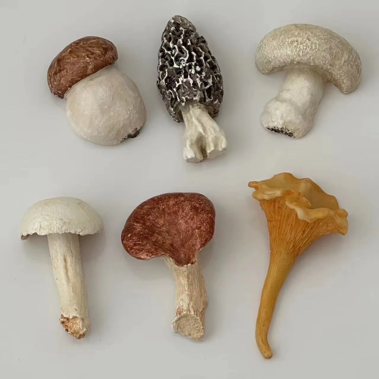 6pcs French Mushroom Chopstick Cutlery Holder Colorful Resin Knife Fork Spoon Coaster Holder Mushroom Umbrella Vintage Ornament view 3
