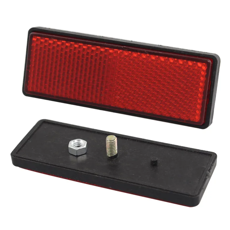 

Universal Red Motorcycle Reflector Cover ABS Plastic Sticker Decal Warning Tape Reflective Strips For Harley Touring BMW Suzuki