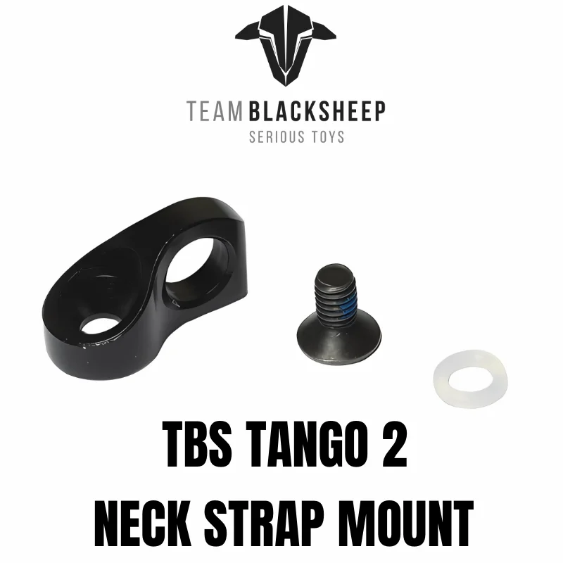 CNC Aluminum Neck Strap Mount for TBS Tango 2 Pro - Durable Ergonomic Design, Heavy-Duty Remote Controller Neckstrap Attachment