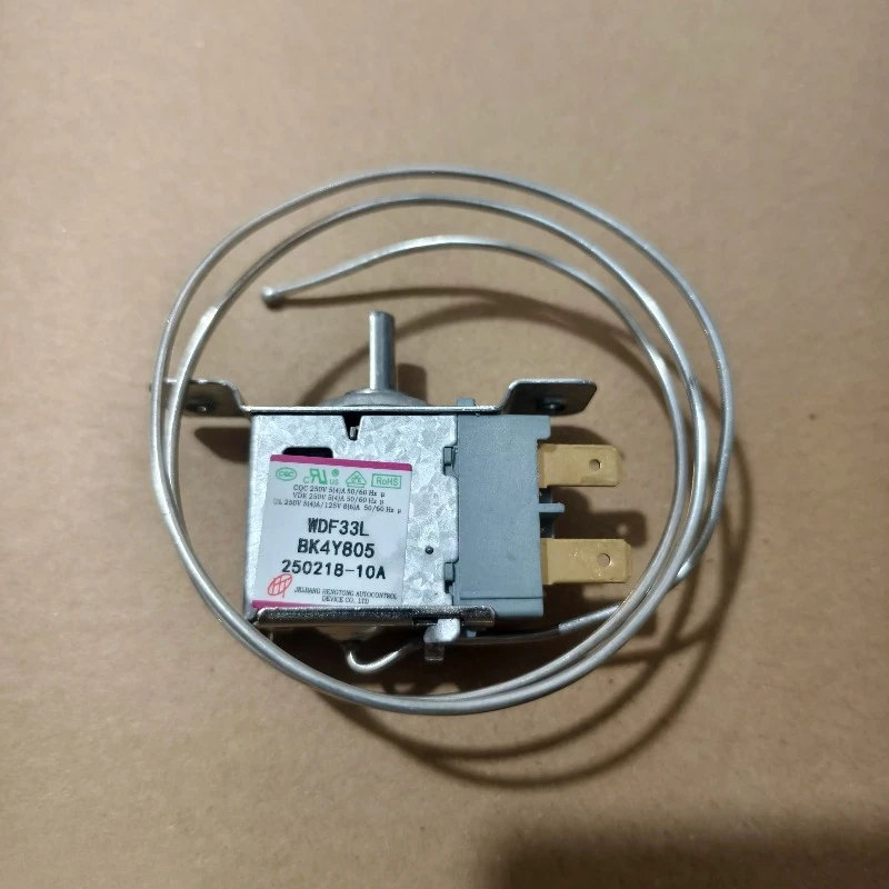 Refrigerator Thermostat WDF33-L Mechanical Temperature Control Switch, 2-Pin