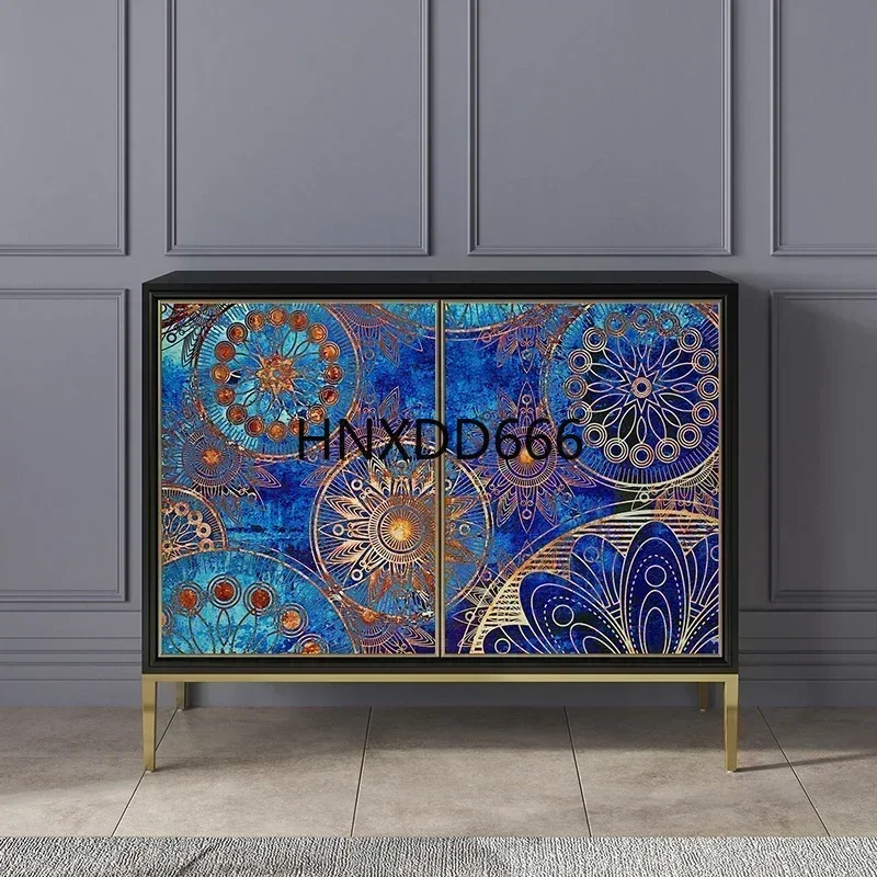 Home Sideboard Living Room Locker Solid Wood Decoration Light Luxury Shoe Cabinet Integrated Hallway